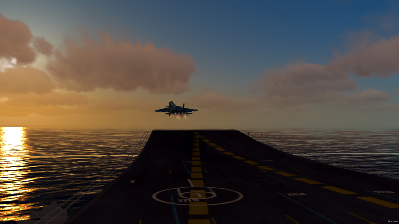 DCS Су 33 взлет