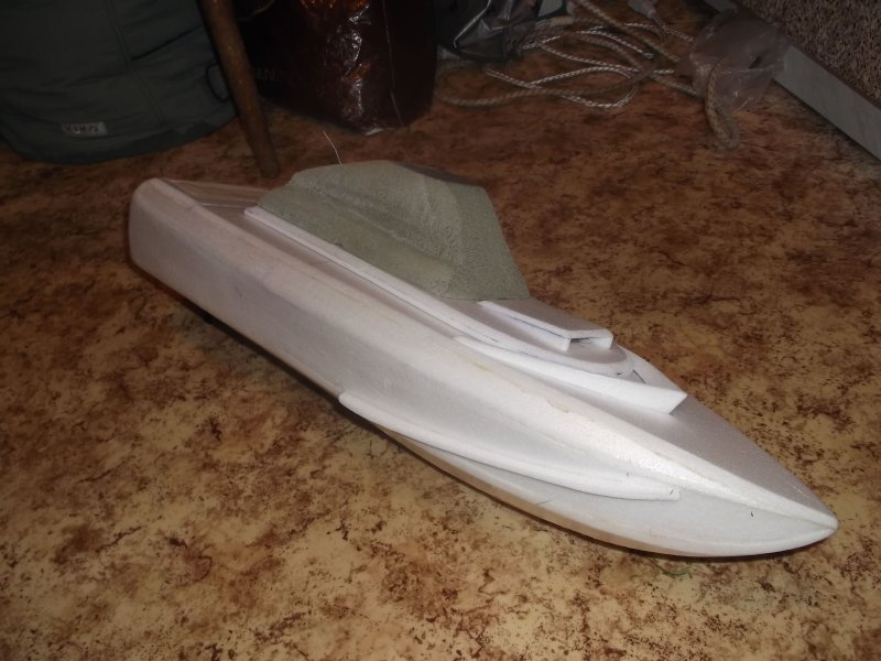 Модель корабля из пенопласта