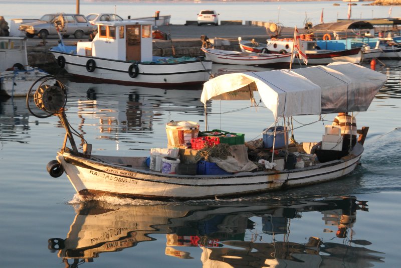 Морские рыбацкие лодки