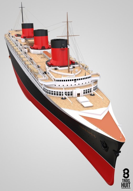 Модель корабля SS Normandie