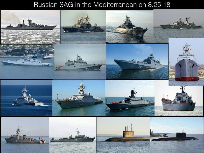 Группировка ВМФ России в Средиземном море