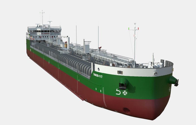 Танкер Речной 3d model