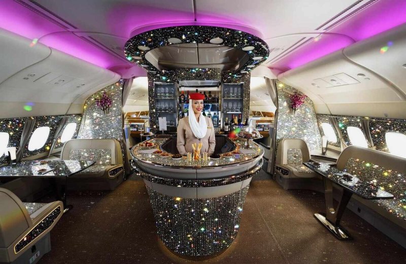 Аэробус а380 Эмирейтс салон