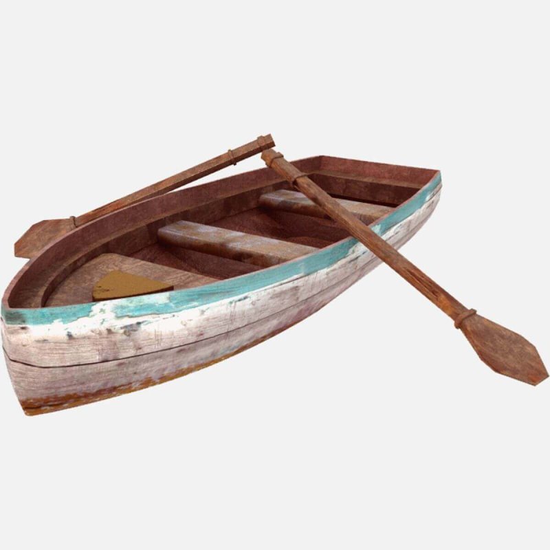 Boat 3d model Баркас