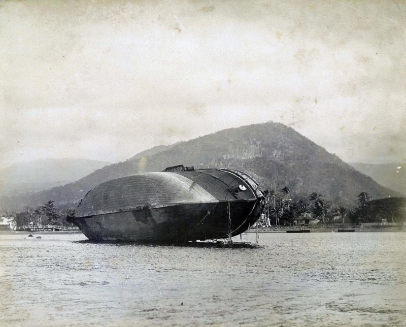 Тайфун в Апиа в 1889