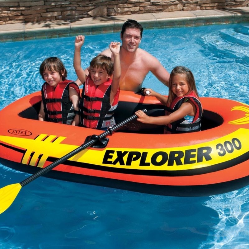 Надувная лодка Intex Explorer-Pro 300 Set