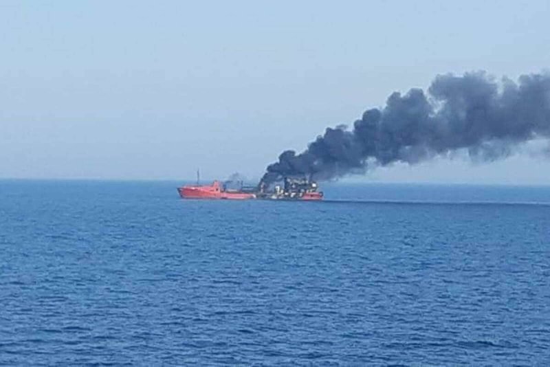 Обстрел корабля в черном море