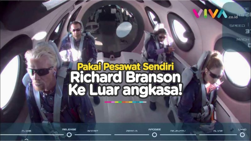 Ричард Брэнсон в космосе