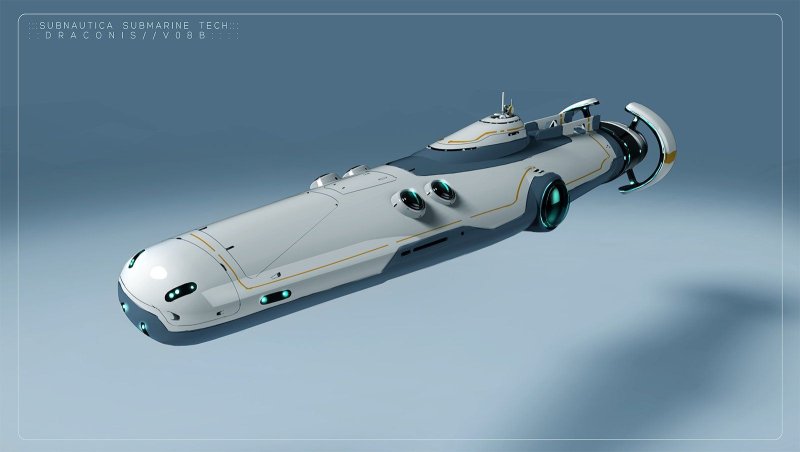 Subnautica субмарина Драконис