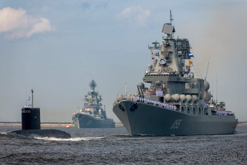 Парад ВМФ Кронштадт Петр Великий