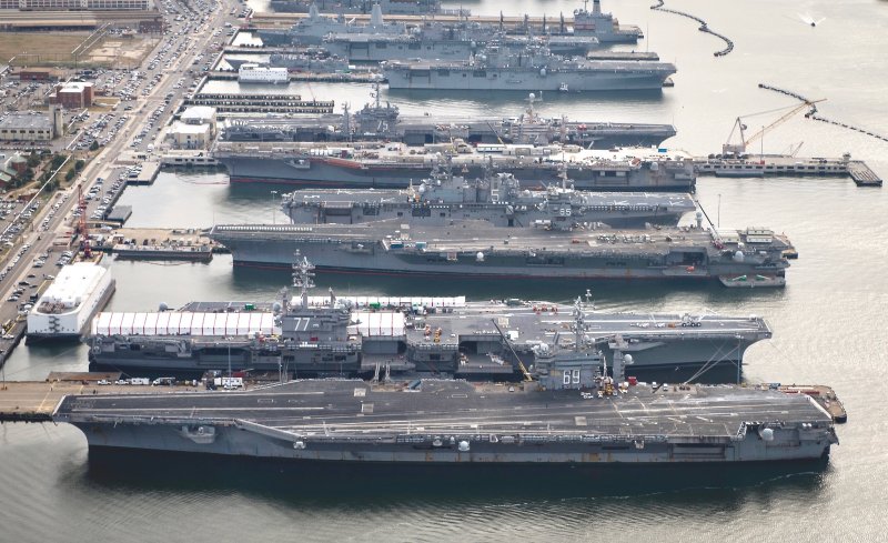 Базы ВМФ США С авианосцем