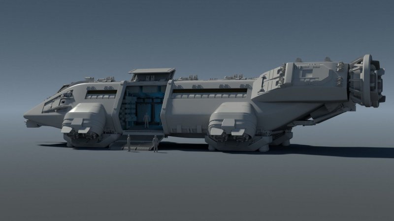 Космический корабль грузовой транспортник концепт