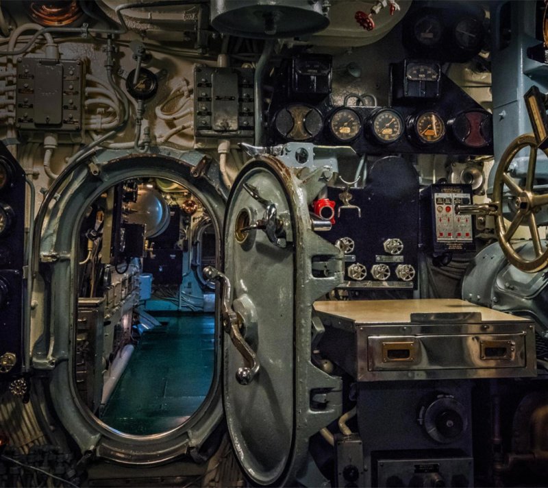 USS Nautilus подводная лодка внутри