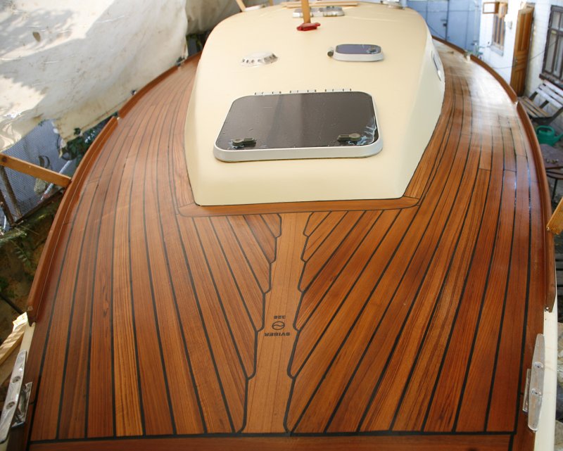 Meridian 341 палуба тик