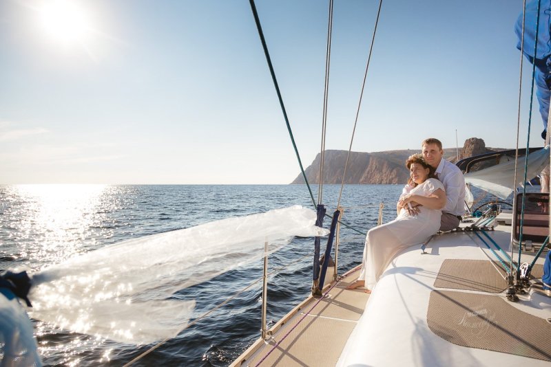 Церемония на яхте