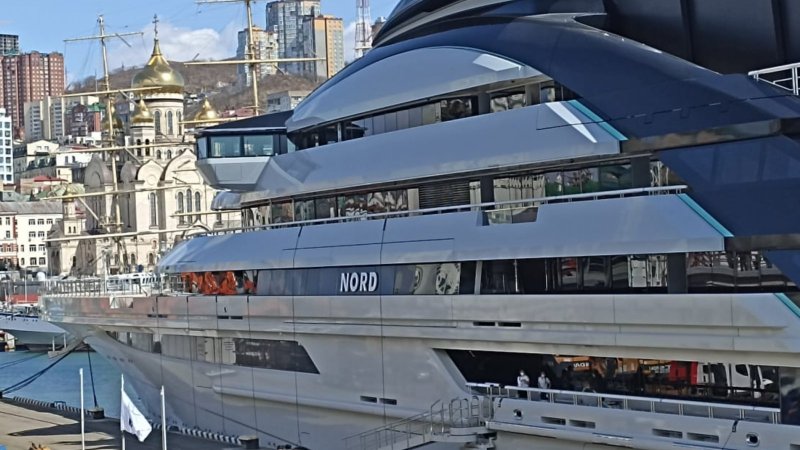 Яхта Nord миллиардера Алексея Мордашова.