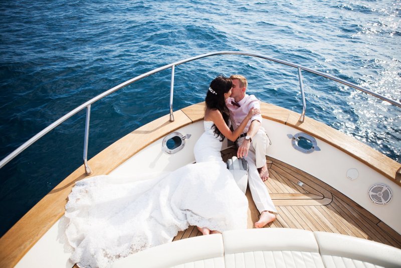 Свадебное платье для яхты