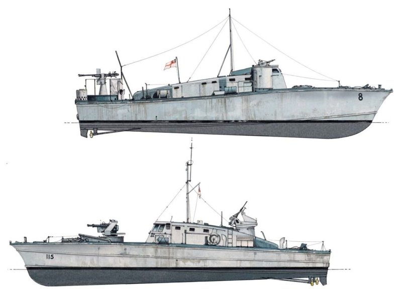 Артиллерийский катер MGB чертежи