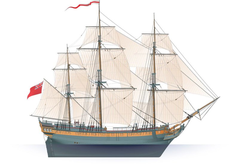 HMS Surprise Replica ship