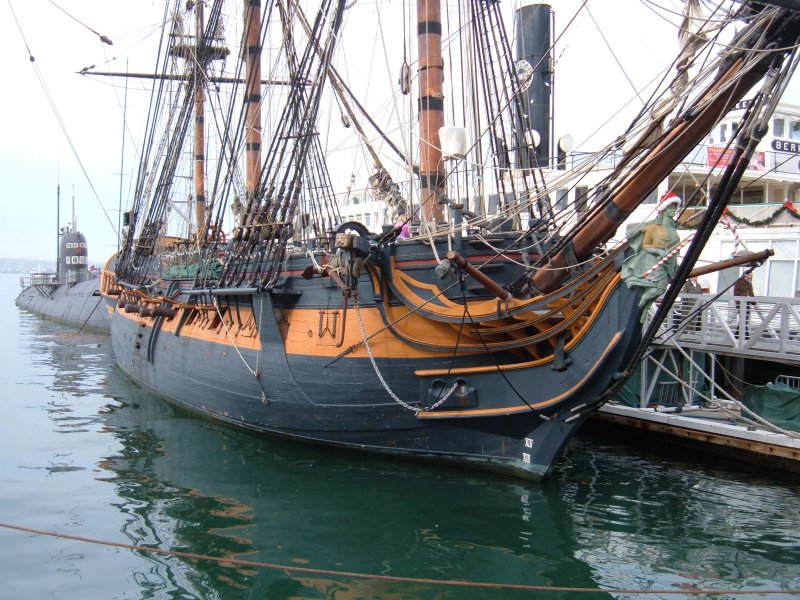 HMS Surprise Replica ship