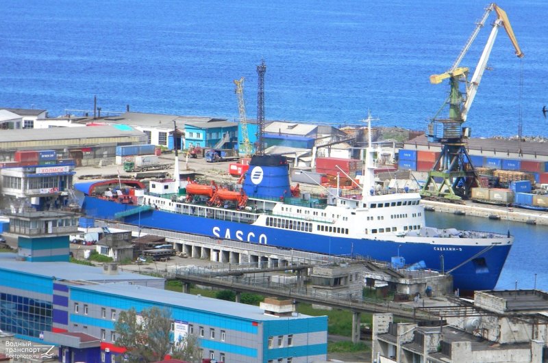 Порт г Холмска паром Сахалинской области