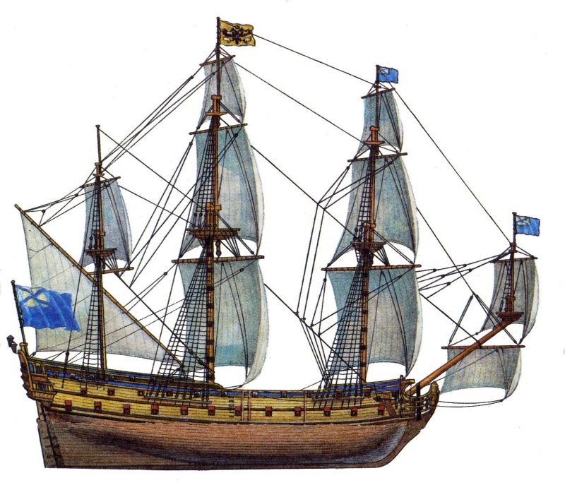 Ингерманланд линейный корабль, 1715