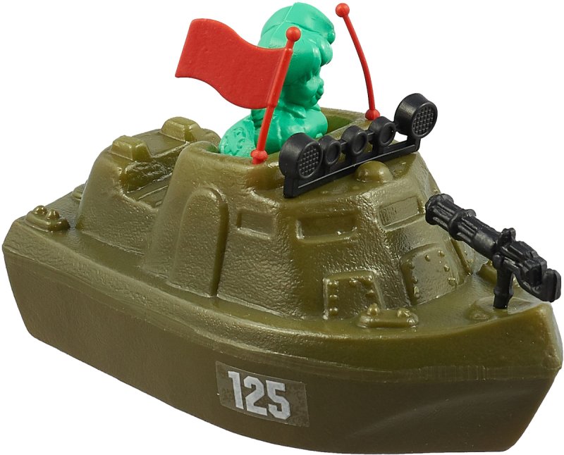 Игрушка лодка с солдатиками