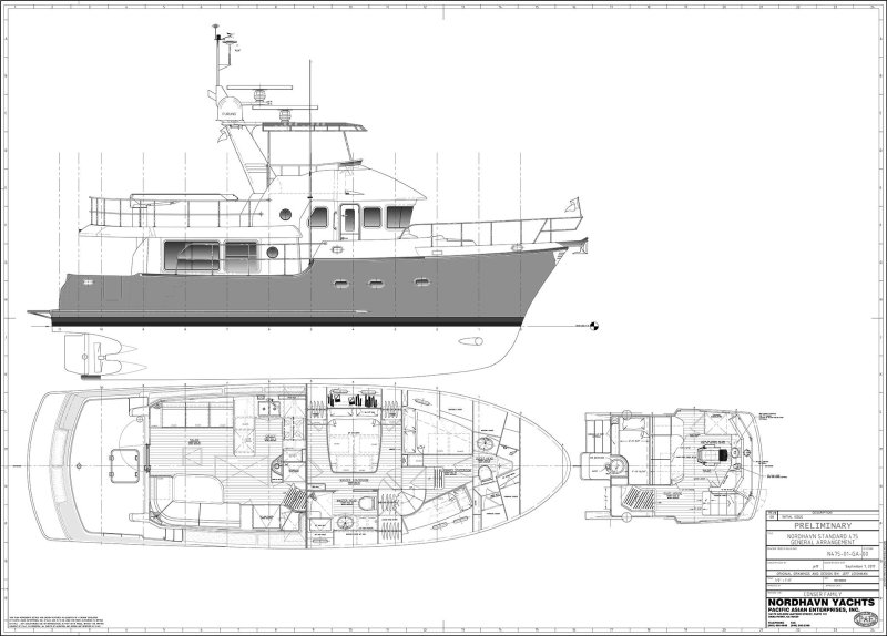 Nordhavn 41 чертеж