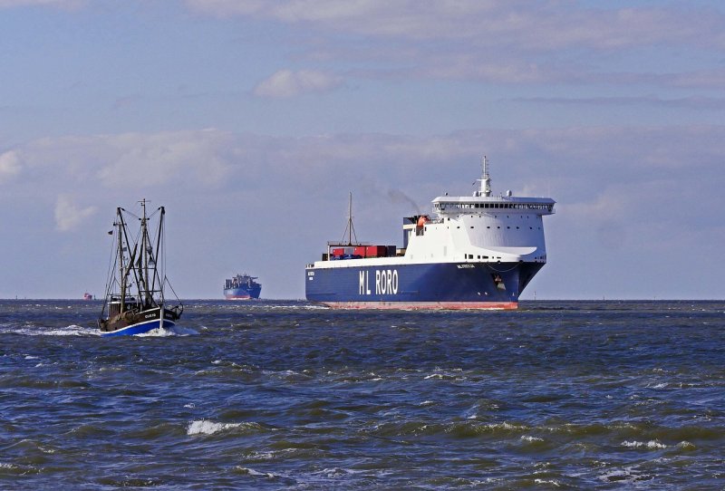 Border between River Elbe and the North Sea....