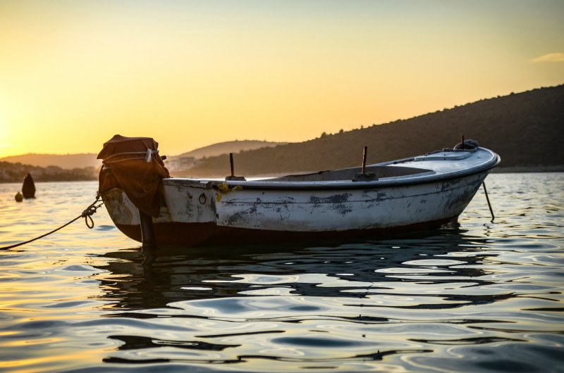 Boat by the Riverbank