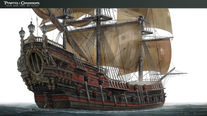Парусные Галеон из пиратов Карибского моря