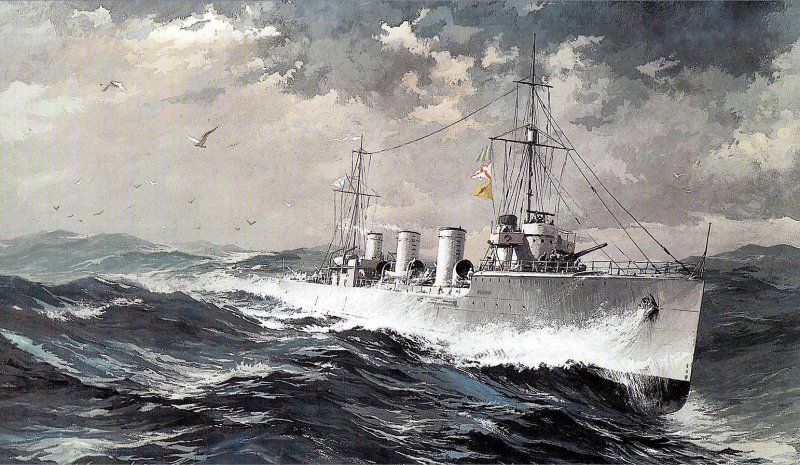 Миноносец Новик 1914