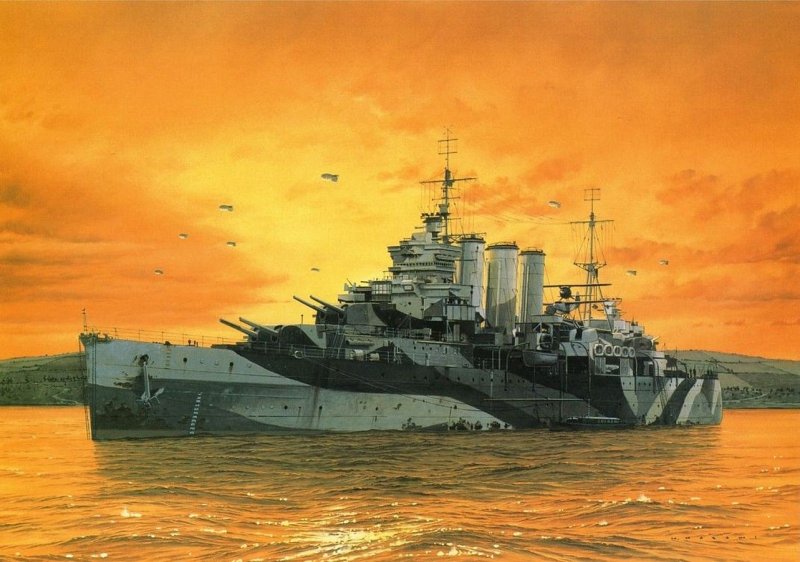 Британский крейсер HMS Sussex