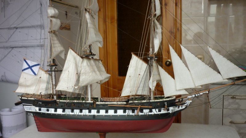 Фрегат Паллада 1832 модель