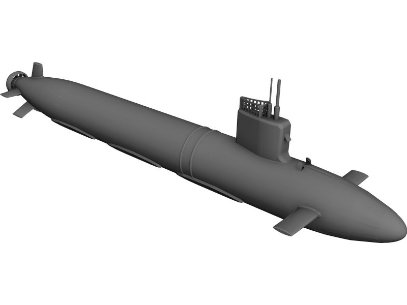 3d модель подлодки
