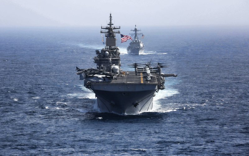 Warship us with Flag