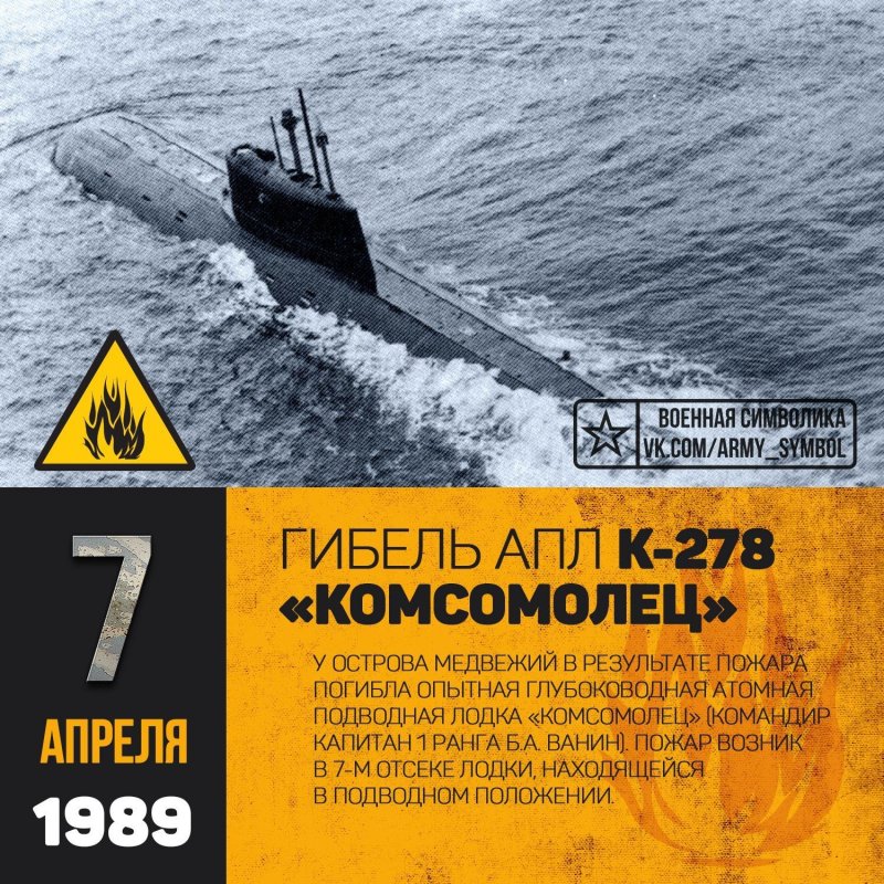 Гибель лодки комсомолец