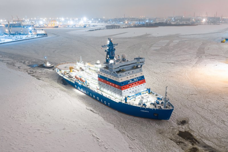 Корабль Сибирь ледокол