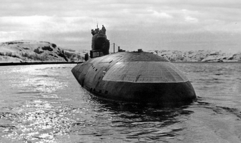Советская атомная подводная лодка Ленинский комсомол