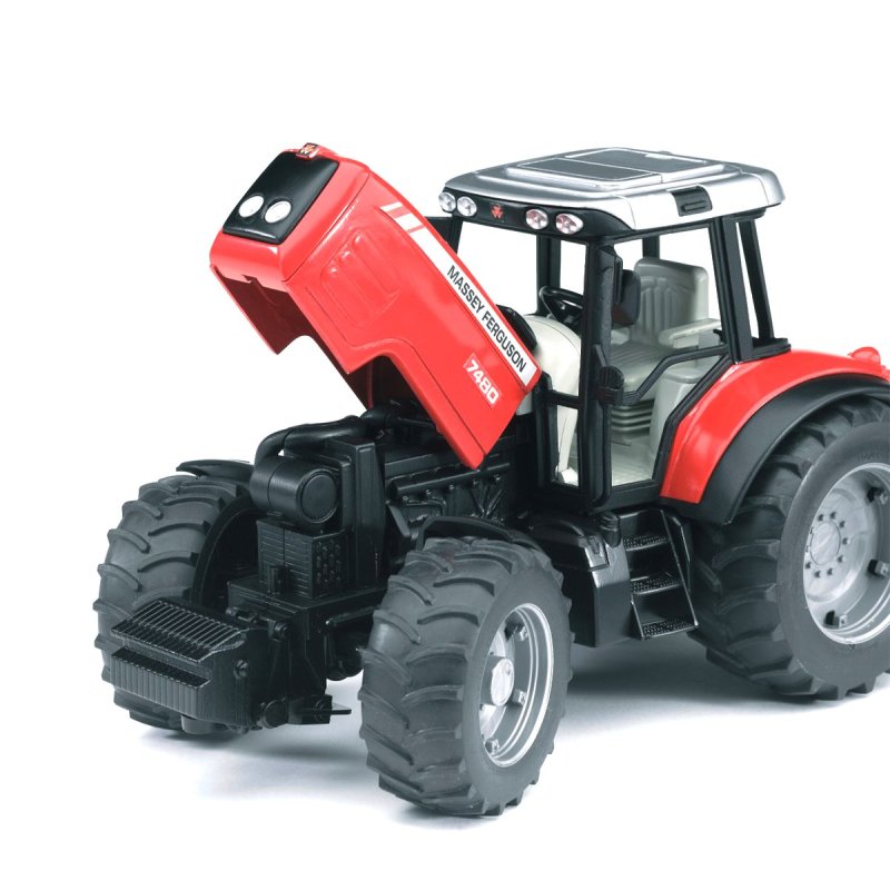 Трактор Bruder Massey Ferguson 7480 с прицепом (02-045) 1:16