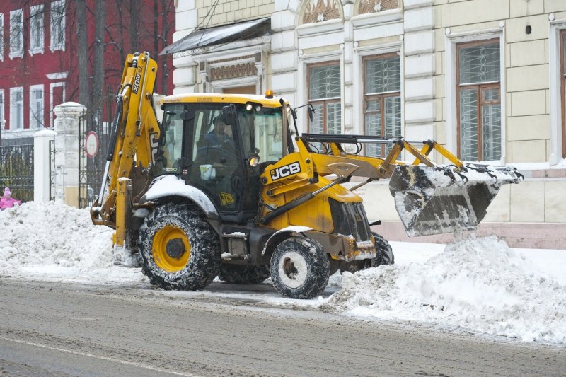 Уборка снега JCB 3cx