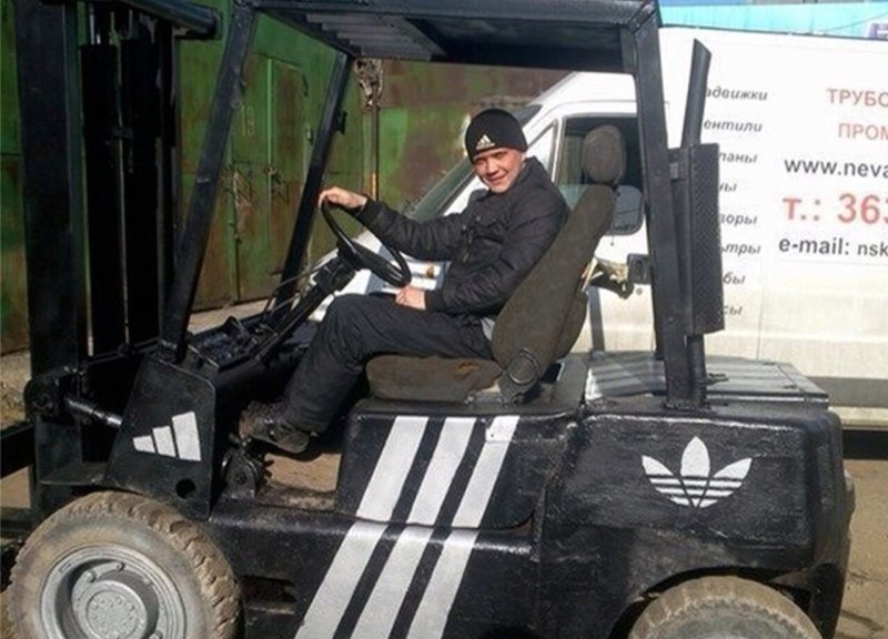 Смешной погрузчик