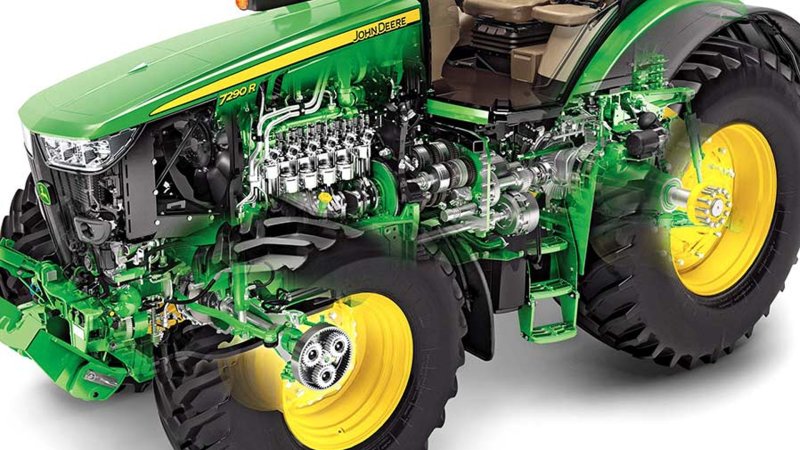 Трансмиссия POWERSHIFT John Deere