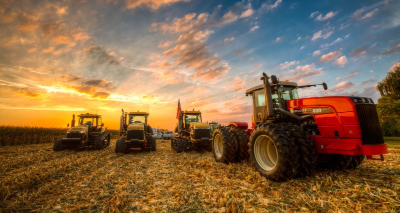 Farmer and tractor МТЗ