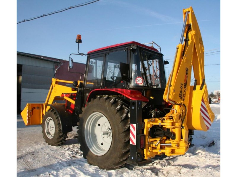 МТЗ ДЭМ 114 экскаватор погрузчик