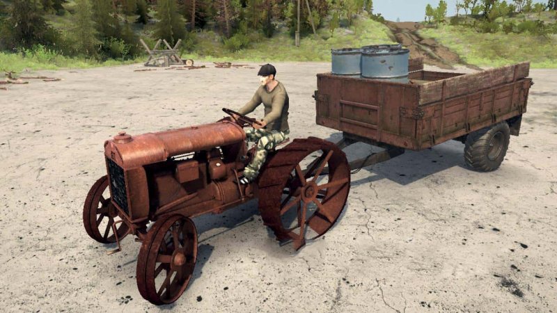 Паровой трактор SPINTIRES Mod