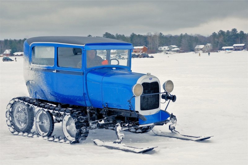 Снегоход из автомобиля