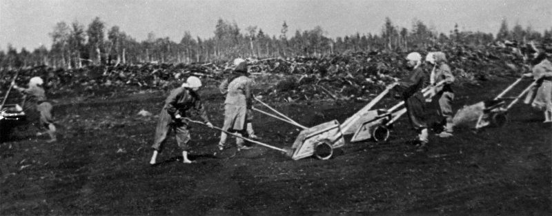 Торфяной завод Классона в 1943