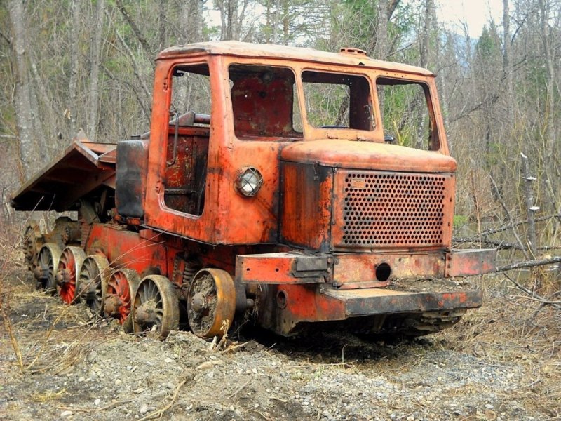 ТДТ 40 трелевочник заброшенный