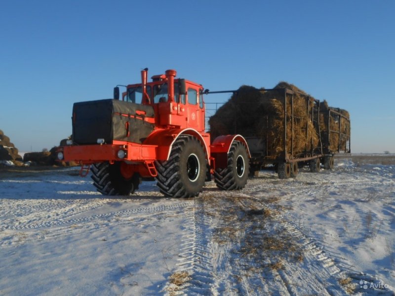 Трактор Кировец к 744 с прицепом